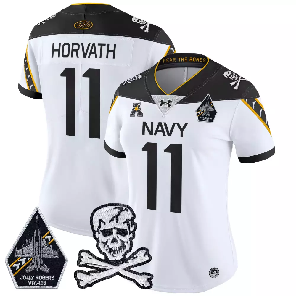 Horvath 11 Navy Stitched Jersey | Jolly Rogers Patch 2023 Women's Style | Limited Edition Fan Gear | For Men, Women & Youth