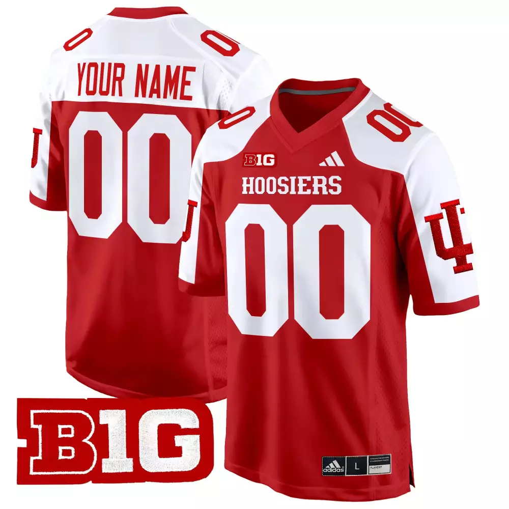 Indiana Hoosiers Red Men's Stitched Jersey | Name Patch 2025 Edition | Fan Gear for Game Day | For Men, Women & Youth