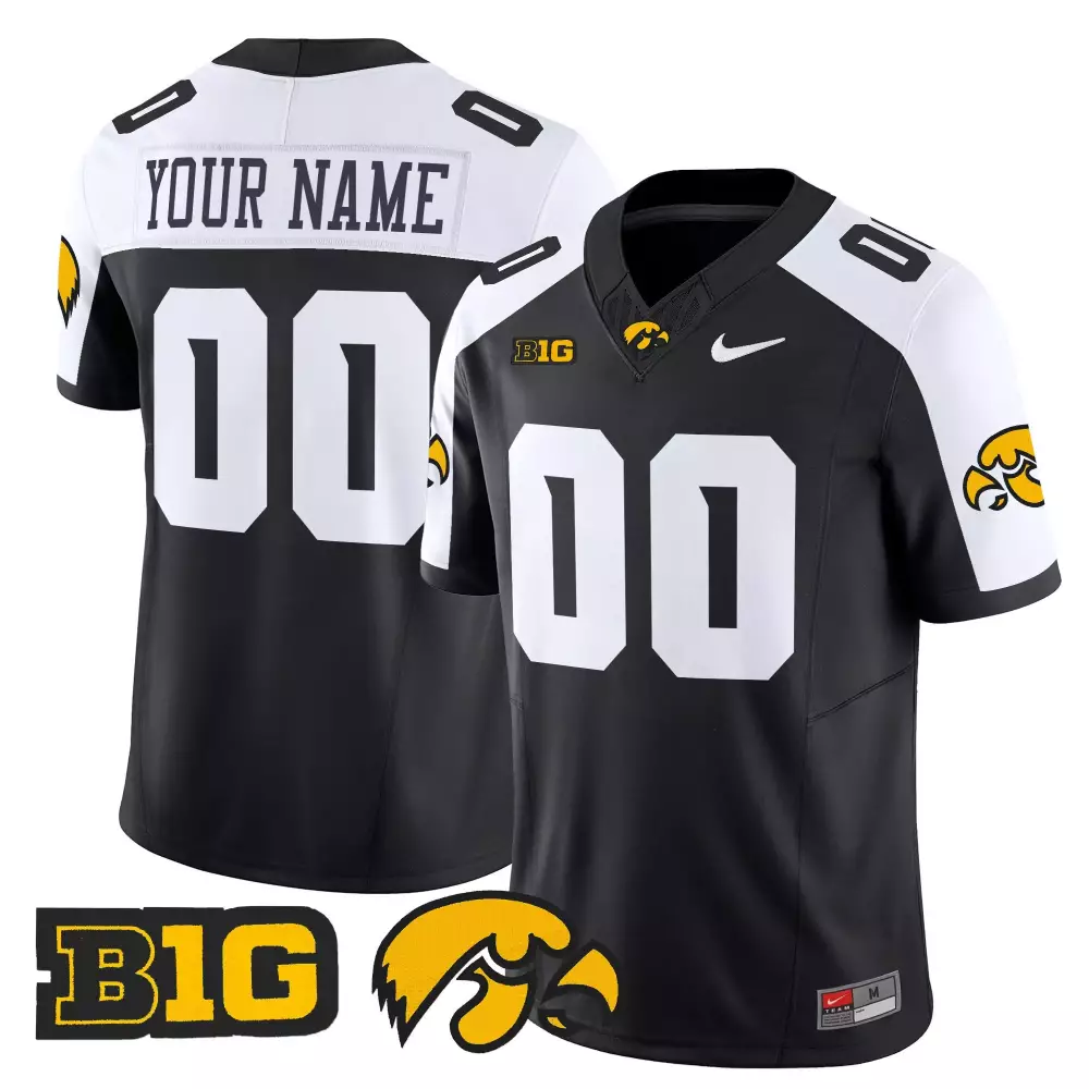 Iowa Hawkeyes 2025 Black Stitched Name Patch Jersey | Fan Gear for Men | For Men, Women & Youth