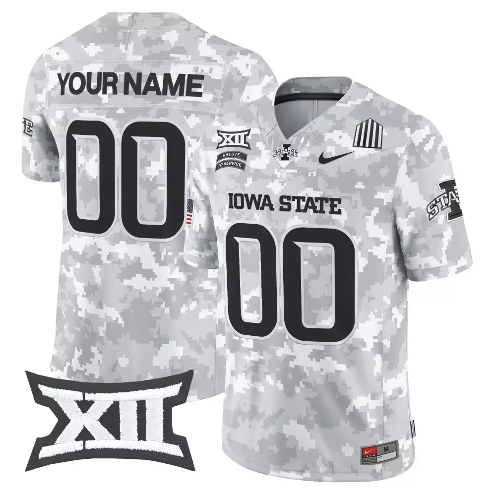 Iowa State Cyclones Black Men's All Stitched Jersey | Name Patch 2025 Number 1 | Fan Gear for Men, Women & Youth