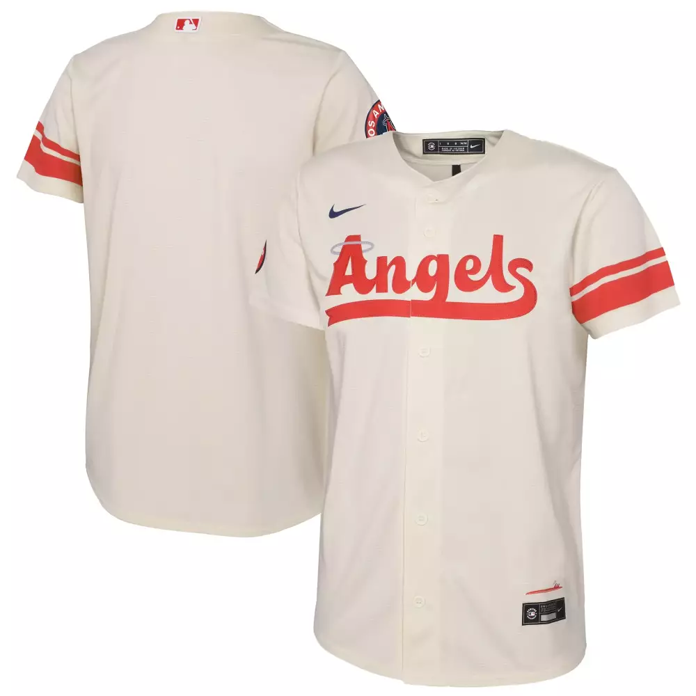 Los Angeles Angels 2025 Cream Stitched Jersey | Unisex Name Patch Style Fan Gear | For Men, Women & Youth
