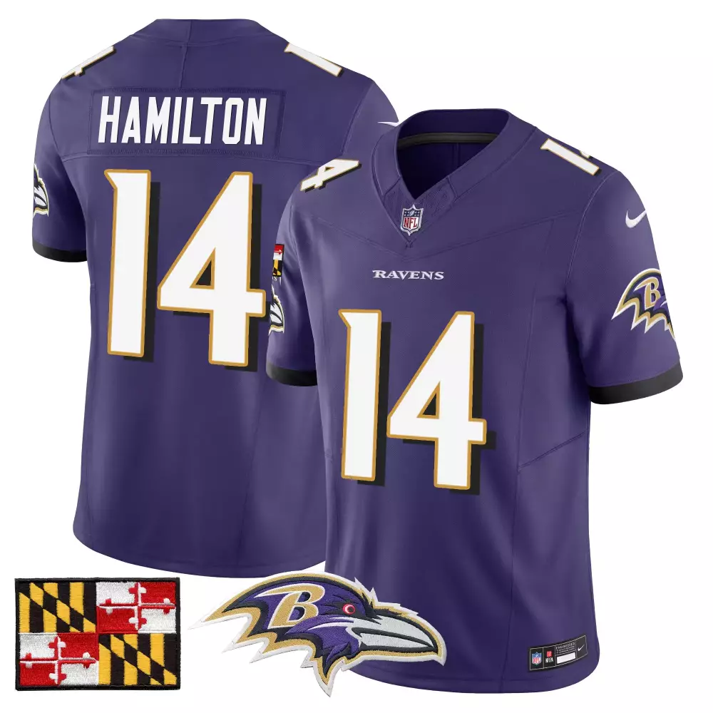 Kyle Hamilton Baltimore Ravens 2024 Black Alternate All Stitched Jersey | For Men, Women & Youth