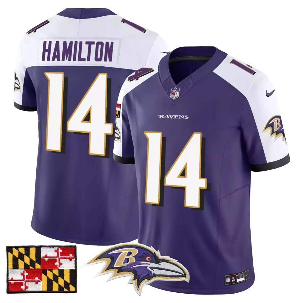 Marlon Humphrey Baltimore Ravens 2024 White All Stitched Jersey | Name Patch Style | For Men, Women & Youth