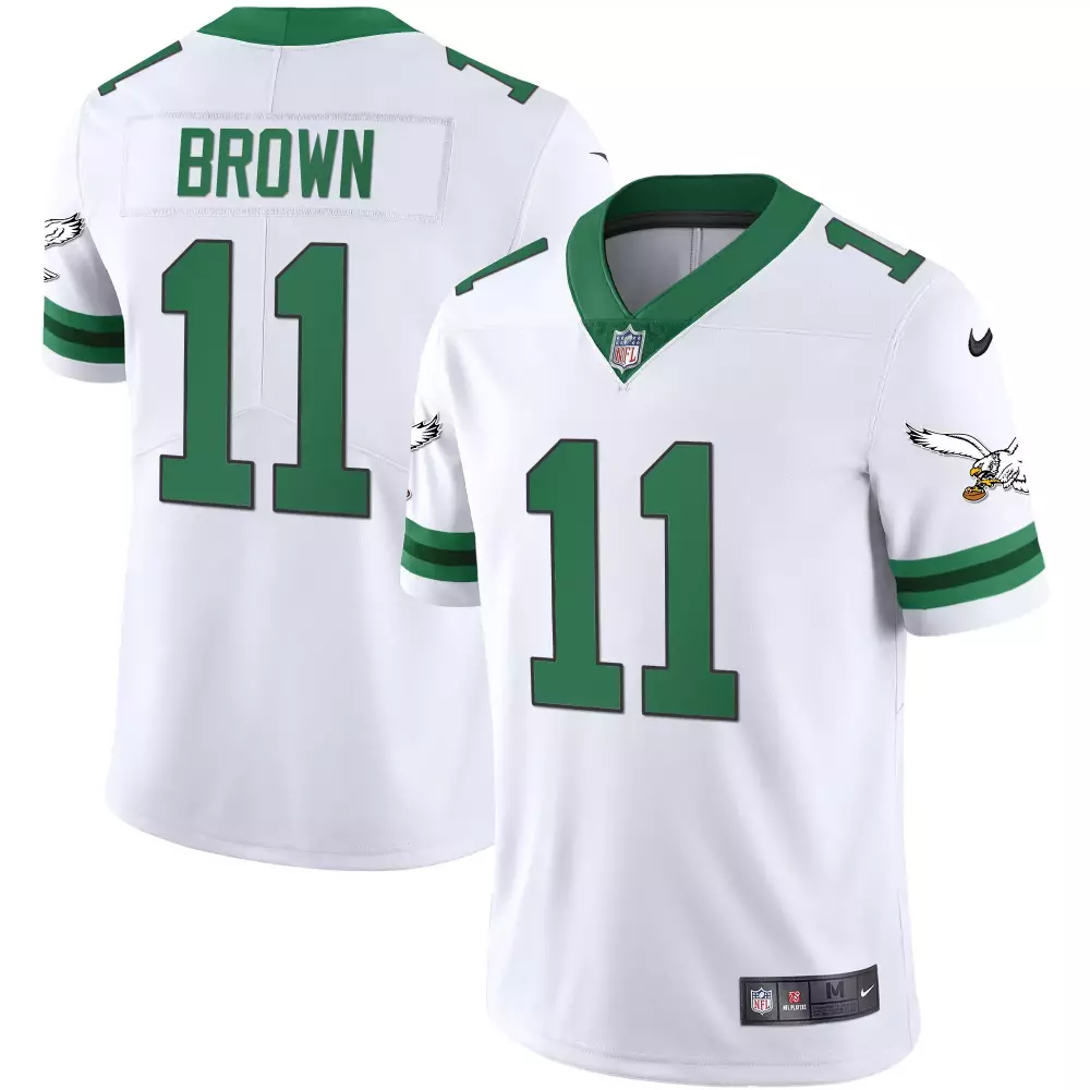A J Brown Philadelphia Eagles 2023 White Stitched Jersey | Fan Gear for Men, Women & Youth