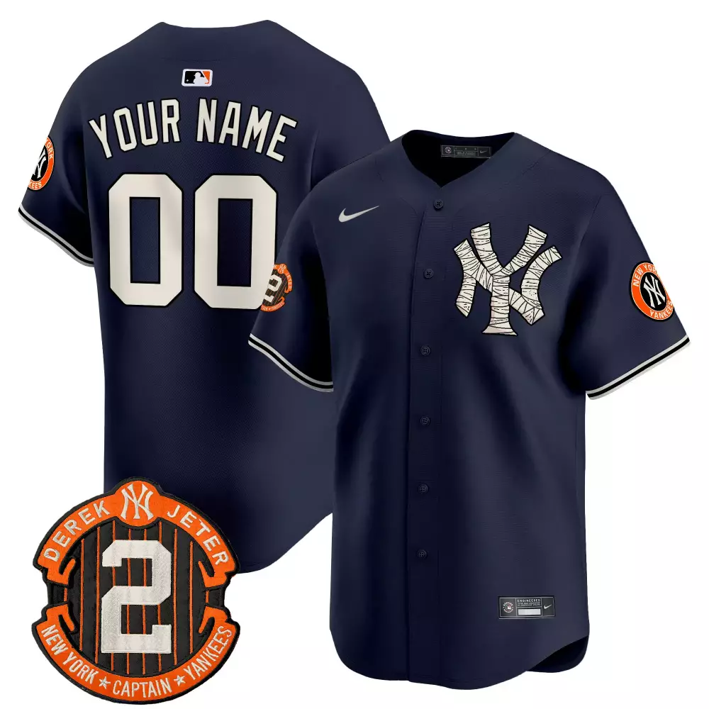 Navy Custom Stitched Yankees Jersey 2023 | Name Patch 00 | Perfect Fan Gear for Men, Women & Youth
