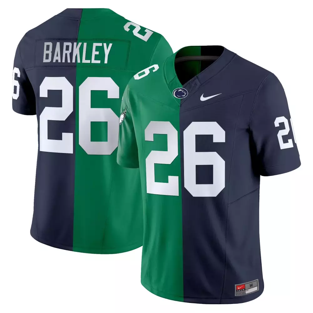 Saquon Barkley 26 Men's Limited Jersey | Penn State Nittany Lions All Stitched Green Navy 2023 | For Men