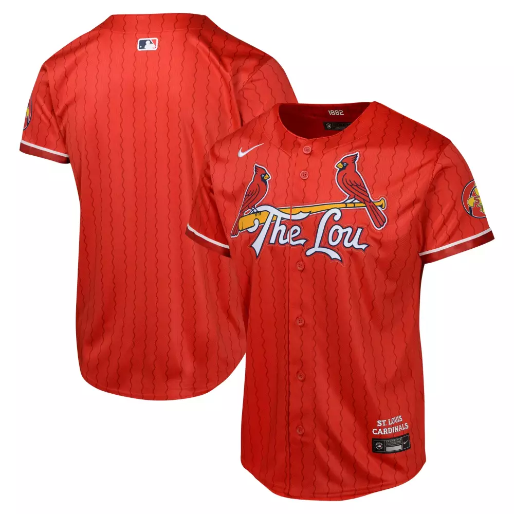 St Louis Cardinals 2025 Red Stitched Men's Jersey | Name Patch The Lou | Fan Gear for Men