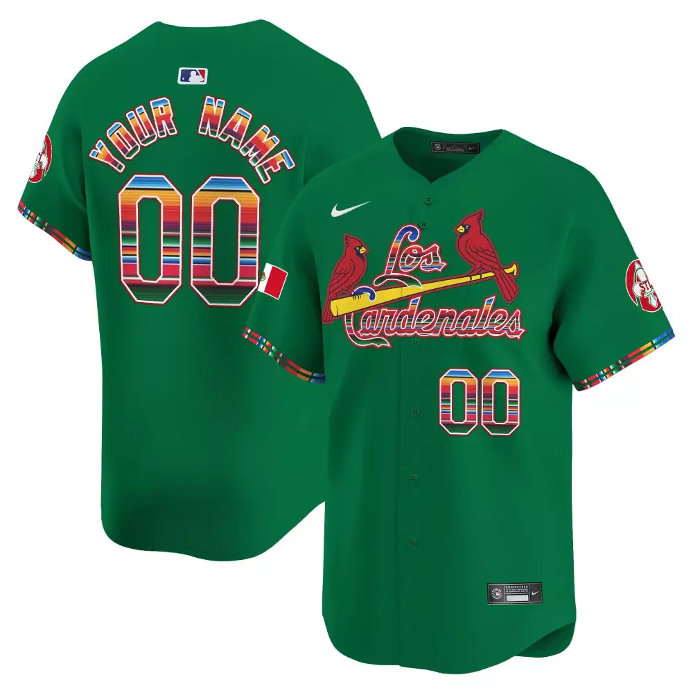 St Louis Cardinals Green All Stitched Youth Jersey | Name Patch 2023 Style | Fan Gear for Youth