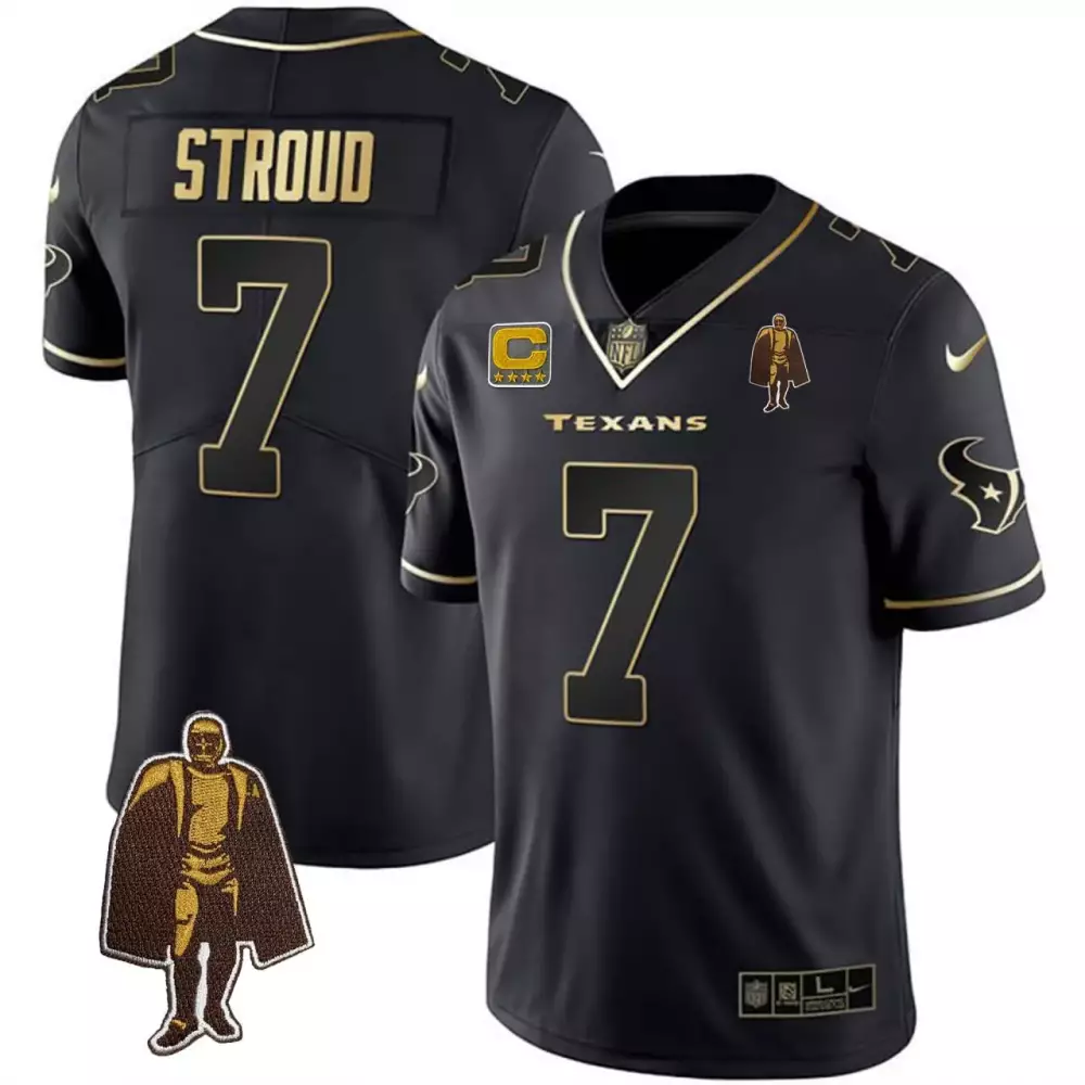 Stroud 7 Houston Texans Men's Navy Blue All Stitched Jersey | Name Patch 2023 | Fan Gear for Men, Women & Youth