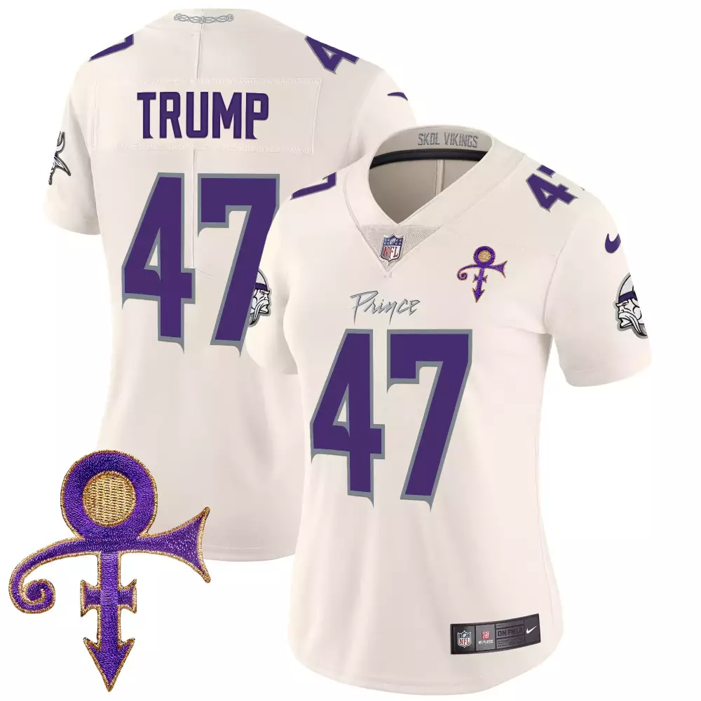 Minnesota Vikings Women's Prince White Limited Jersey | All Stitched Name Patch | Perfect Fan Gear | For Men, Women & Youth
