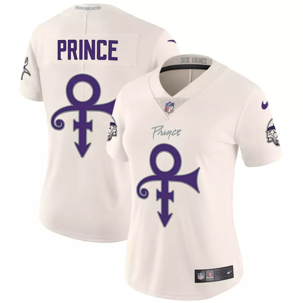 Minnesota Vikings Women's Prince 2024 White All Stitched Jersey | Name Patch | Fan Gear | For Men, Women & Youth