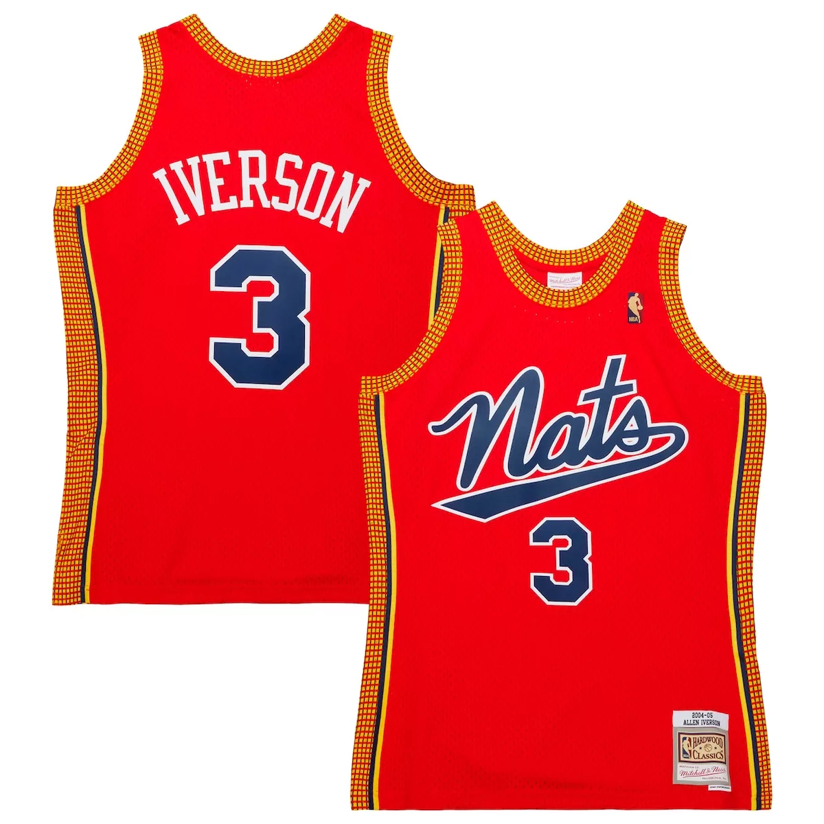 Allen Iverson Philadelphia 76ers 2004-05 Hardwood Classics Jersey | Classic Red Design | Fan Gear for Men, Women & Youth