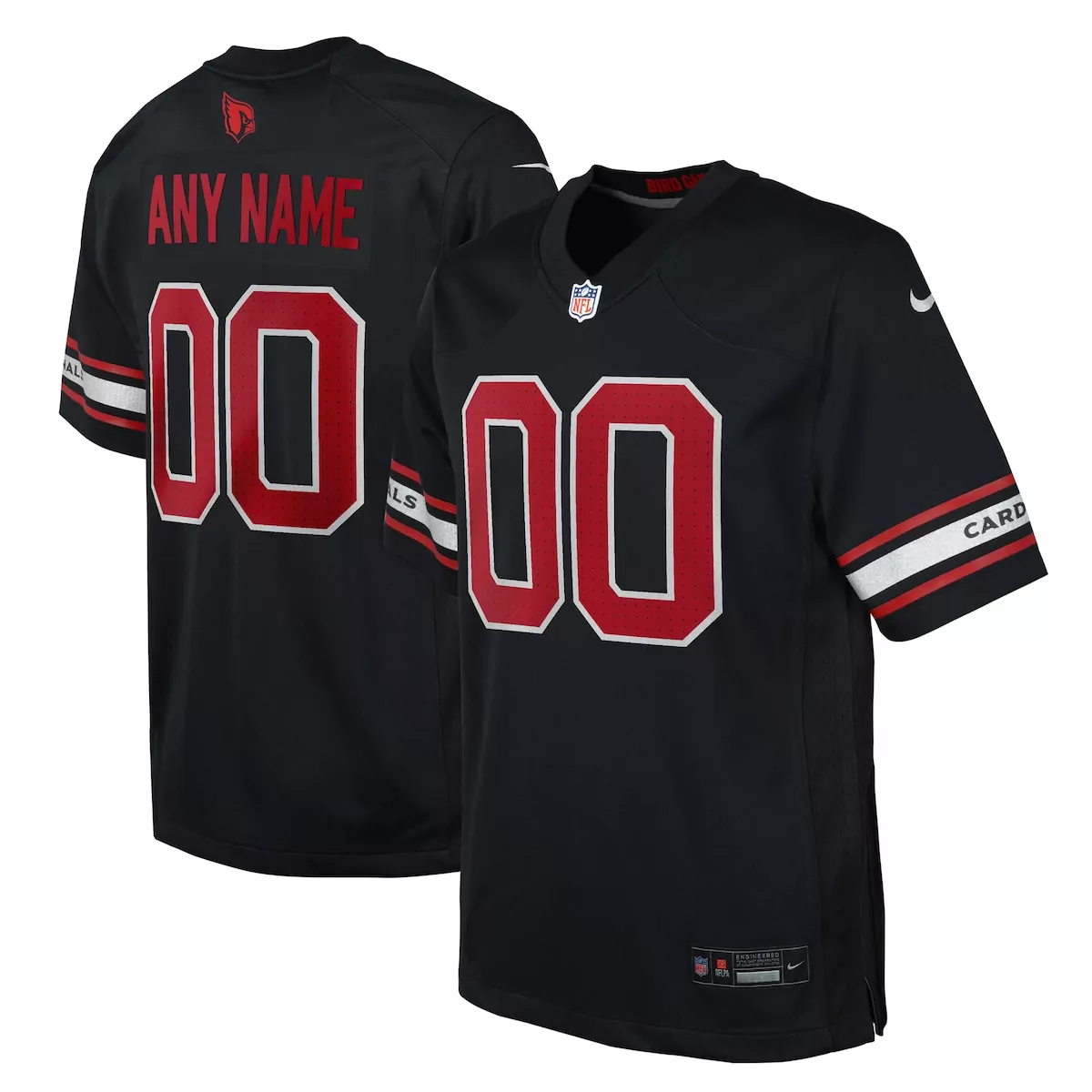 Arizona Cardinals Black Alternate Custom Game Jersey | Stylish Fan Gear | For Men, Women & Youth