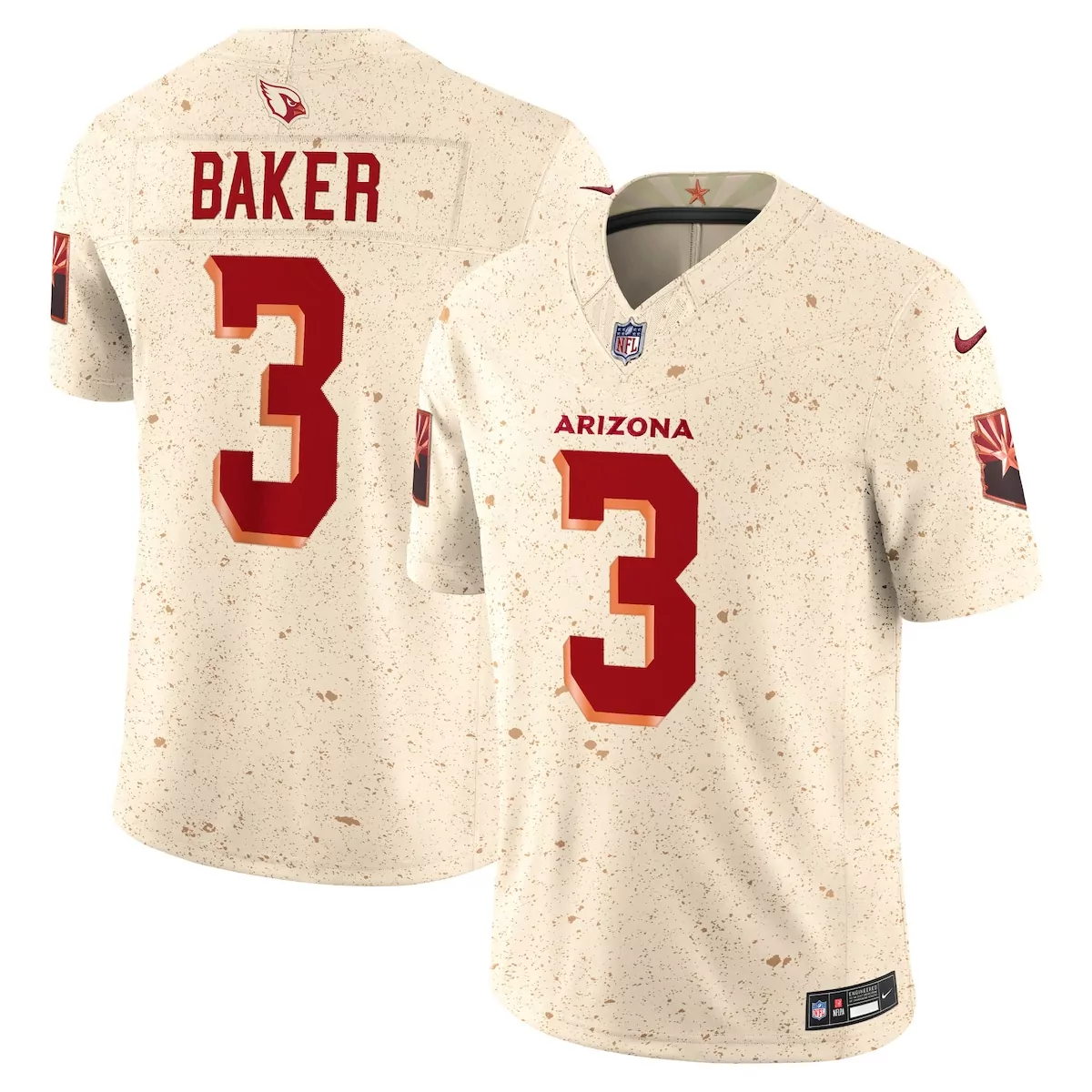 Budda Baker Arizona Cardinals Natural 2025 Rivalries Collection Limited Jersey | Fan Gear for Men, Women & Youth