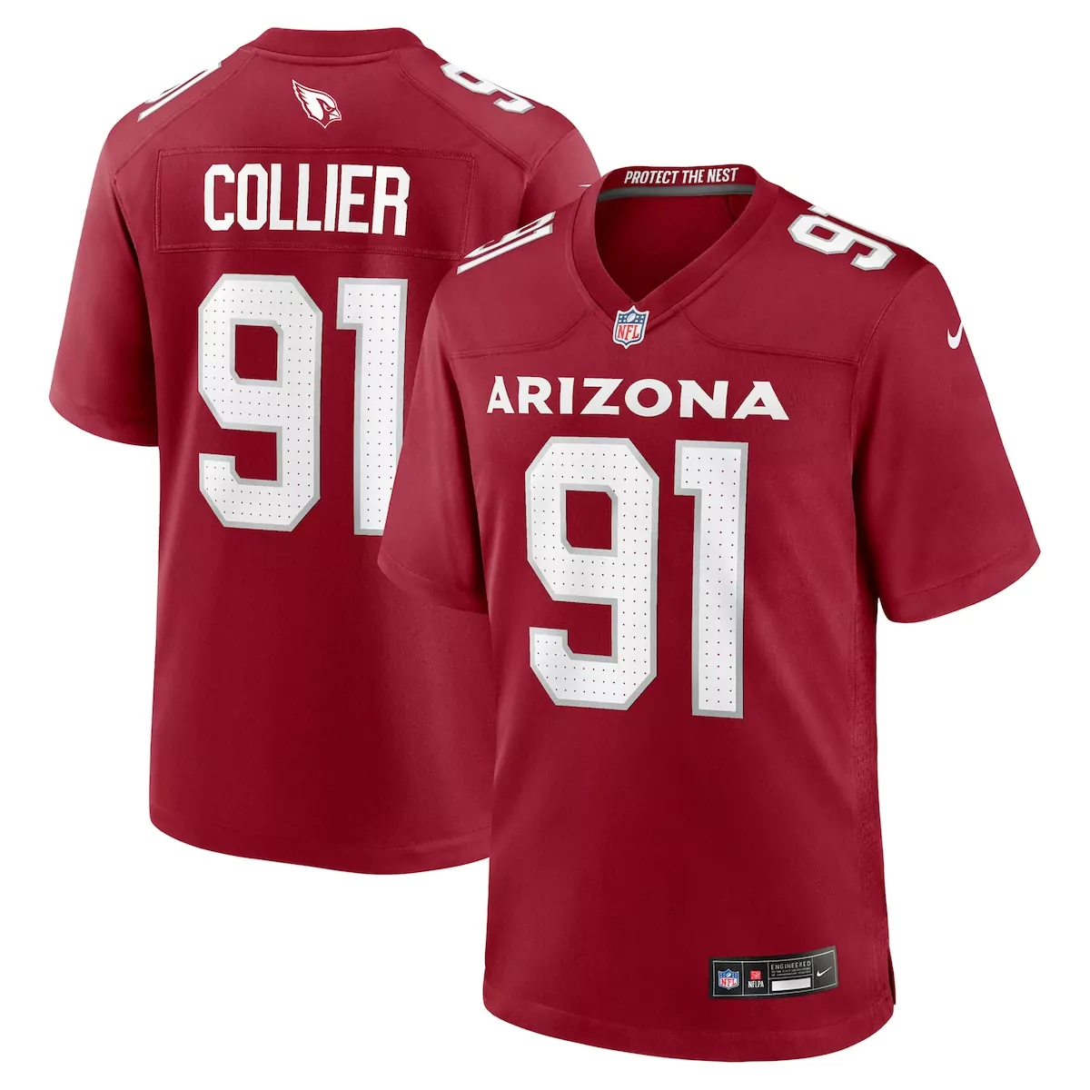 L.J. Collier Arizona Cardinals Cardinal Team Game Jersey | Fan Gear for Men, Women & Youth | Perfect for Game Day