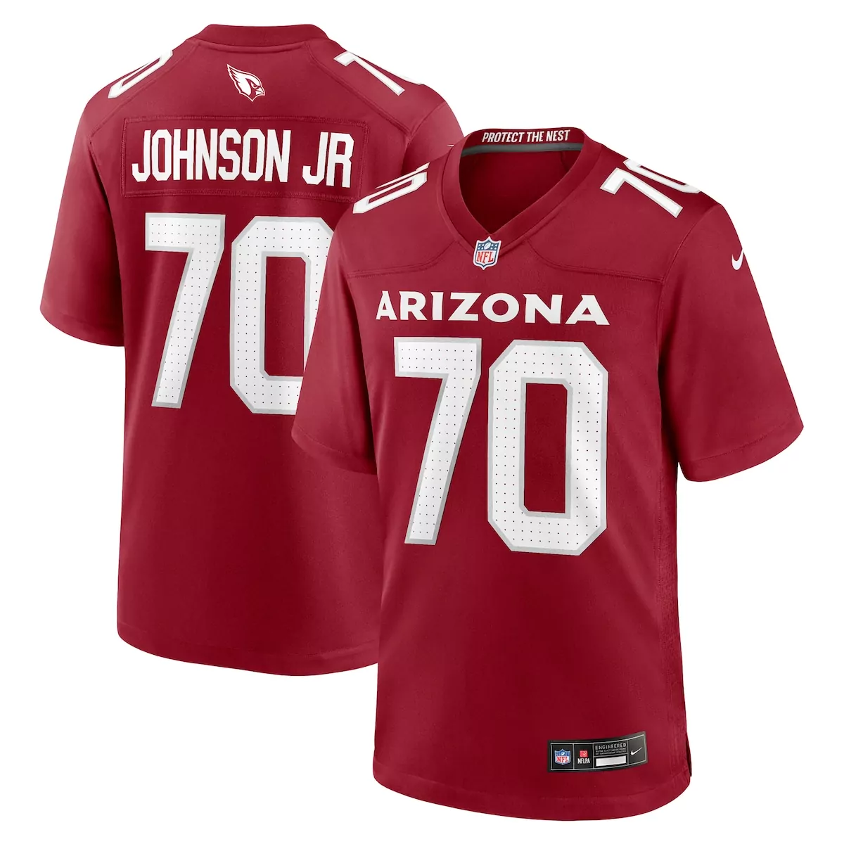 Paris Johnson Jr. Game Jersey | Arizona Cardinals Cardinal Red | Fan Gear for Men, Women & Youth