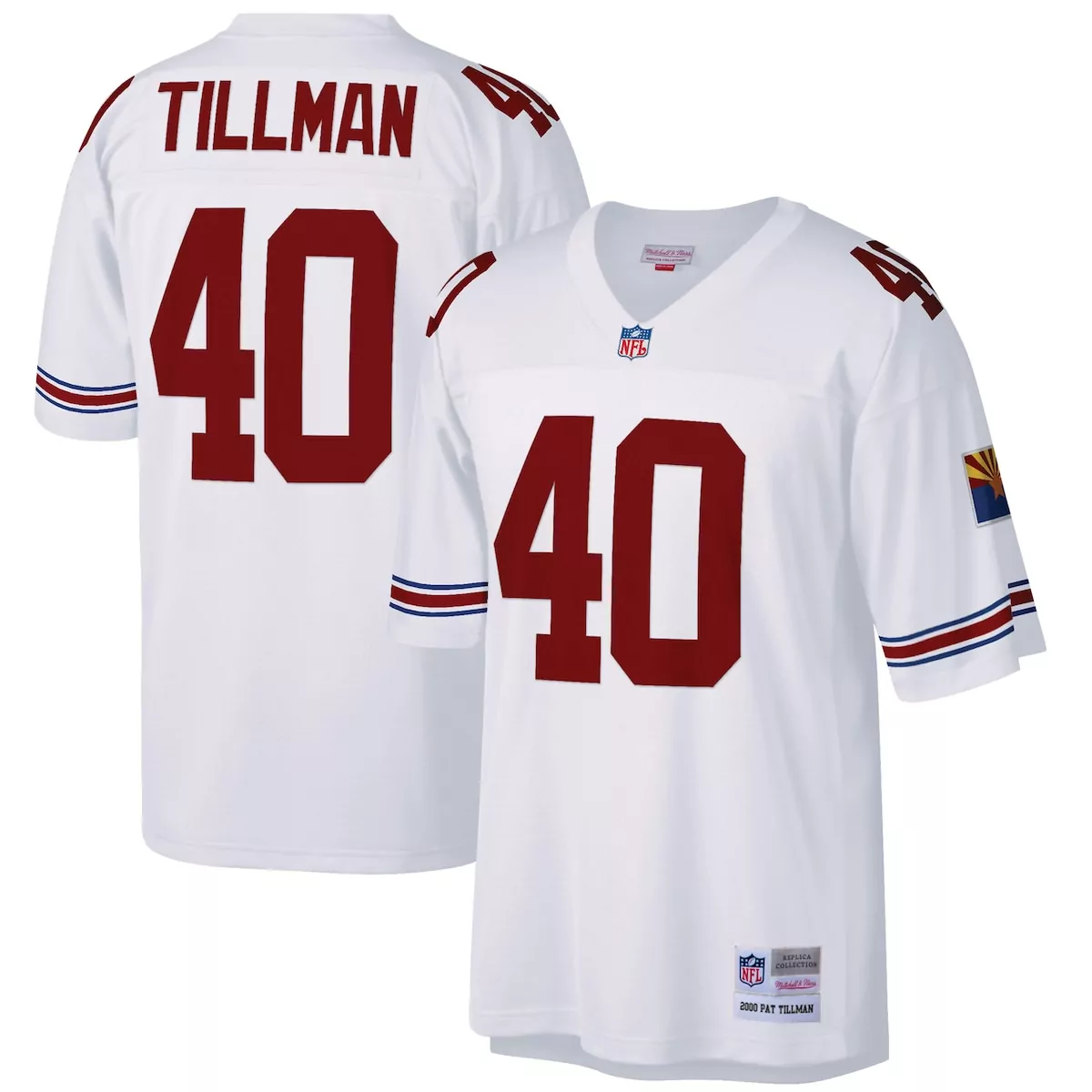 Pat Tillman Big & Tall Retired Player Jersey | Arizona Cardinals White | Limited Edition Fan Gear for Men