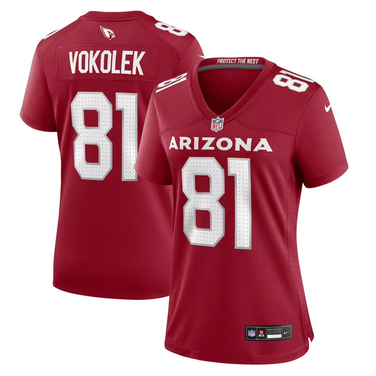 Travis Vokolek Arizona Cardinals Game Jersey | Cardinal Color | Fan Gear for Men, Women & Youth