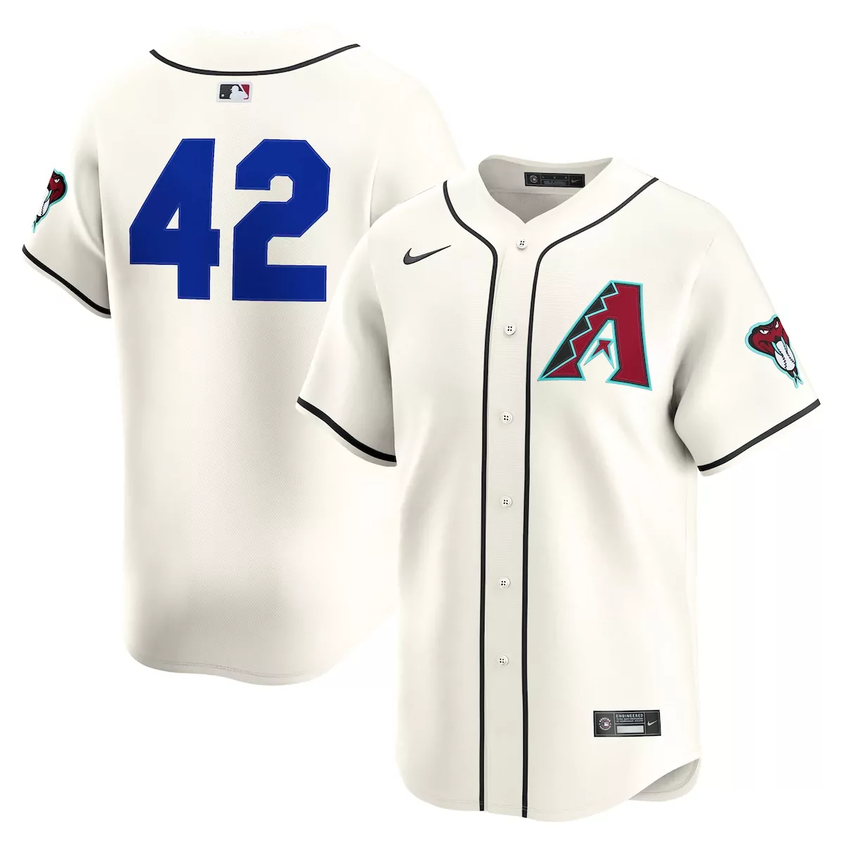 2025 Jackie Robinson Day Limited Jersey | Arizona Diamondbacks Cream Home | Stylish Fan Gear | For Men, Women & Youth