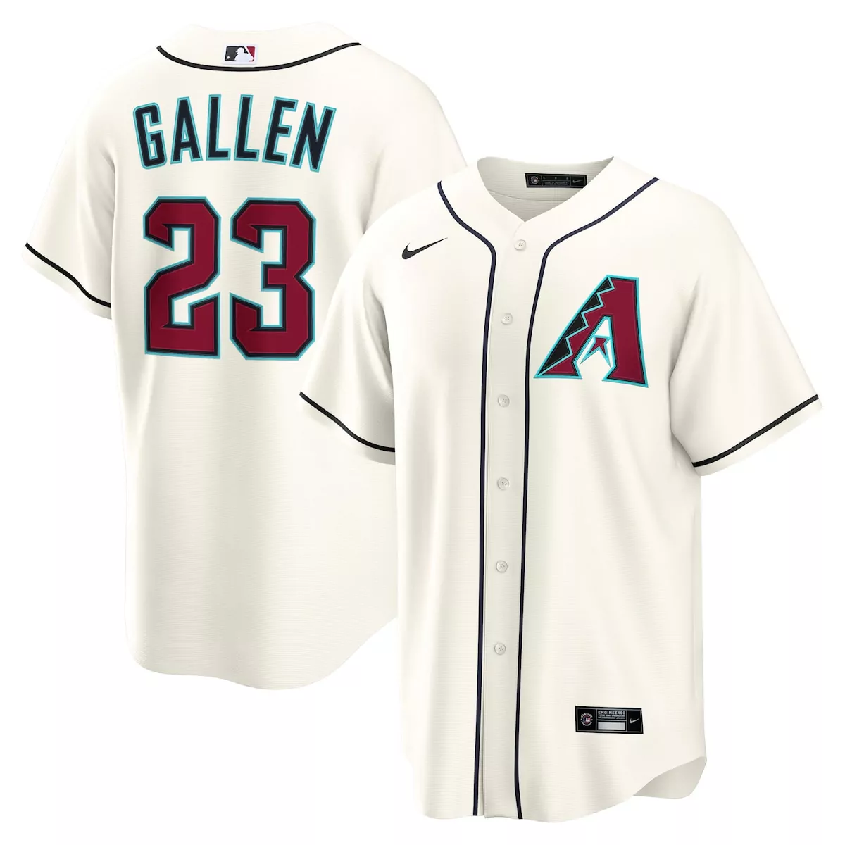 Zac Gallen Arizona Diamondbacks Cream Home Jersey | Fan Gear for Men, Women & Youth