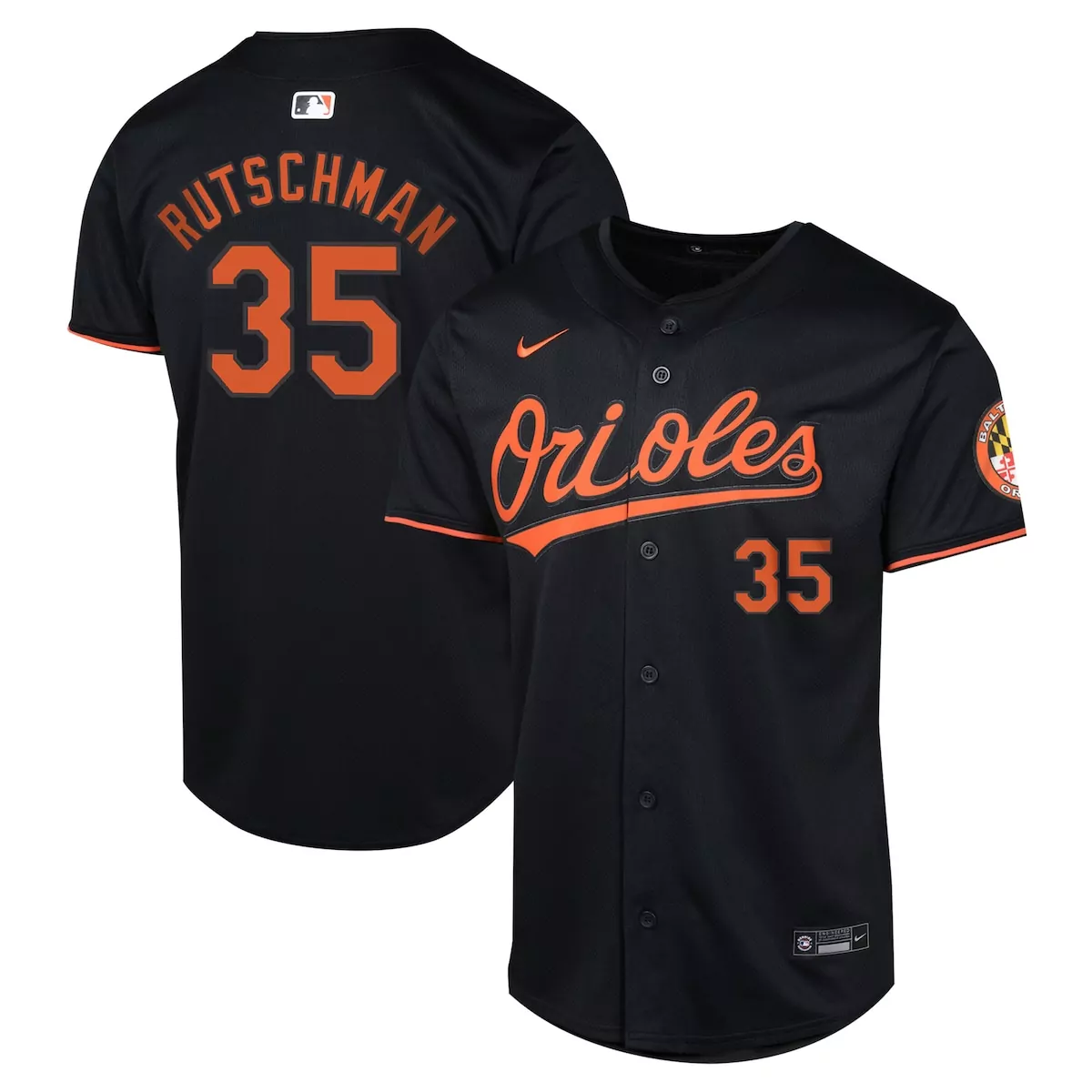 Adley Rutschman Baltimore Orioles Black Alternate Limited Player Jersey | Premium Stitched Fan Gear | For Men, Women & Youth