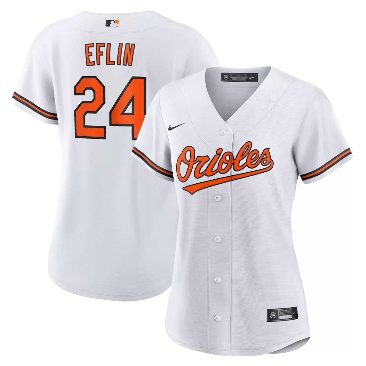 Zach Eflin Baltimore Orioles White Home Jersey | Premium Fan Gear for Men, Women & Youth | Great Gift Idea
