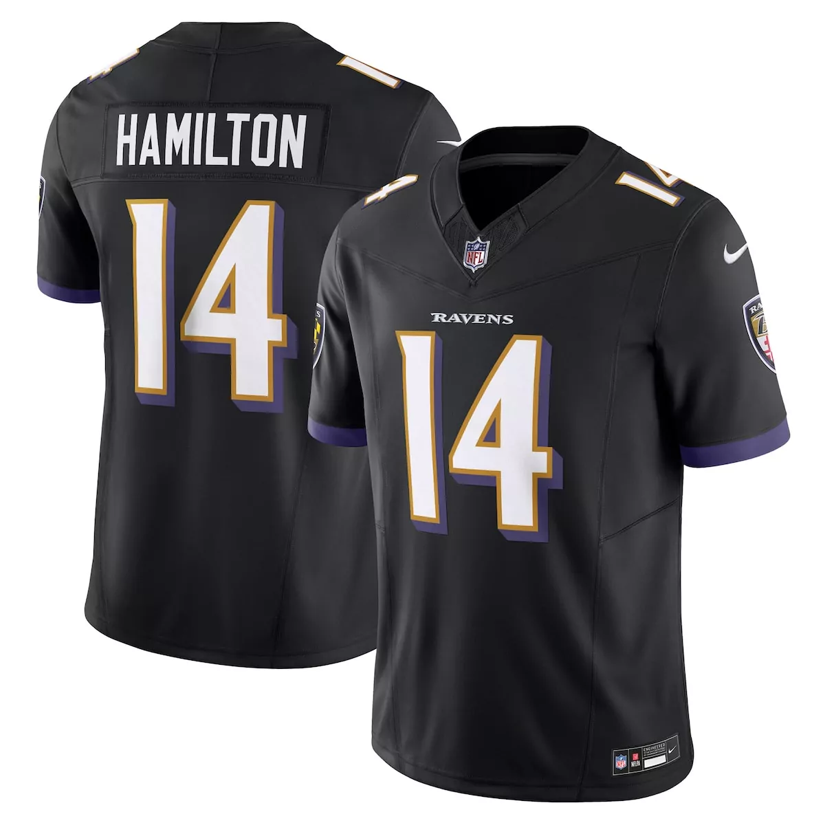 Kyle Hamilton Baltimore Ravens Black Alternate Vapor Limited Jersey | Perfect for Fans | For Men, Women & Youth