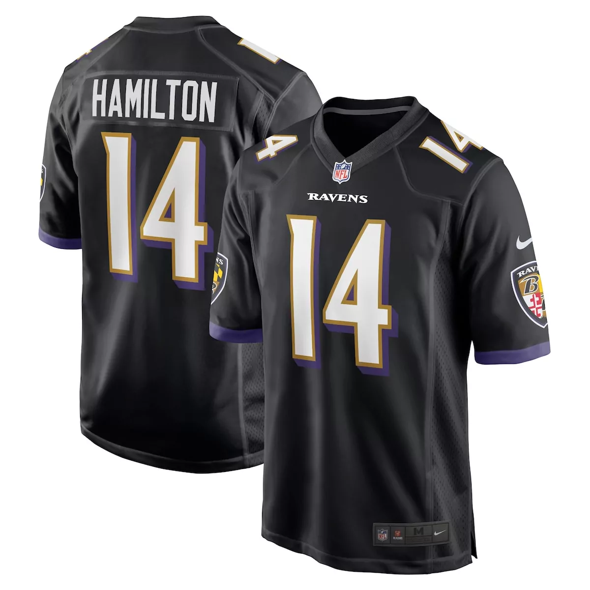 Kyle Hamilton Baltimore Ravens Black Player Game Jersey | Fan Gear for Game Day | For Men, Women & Youth