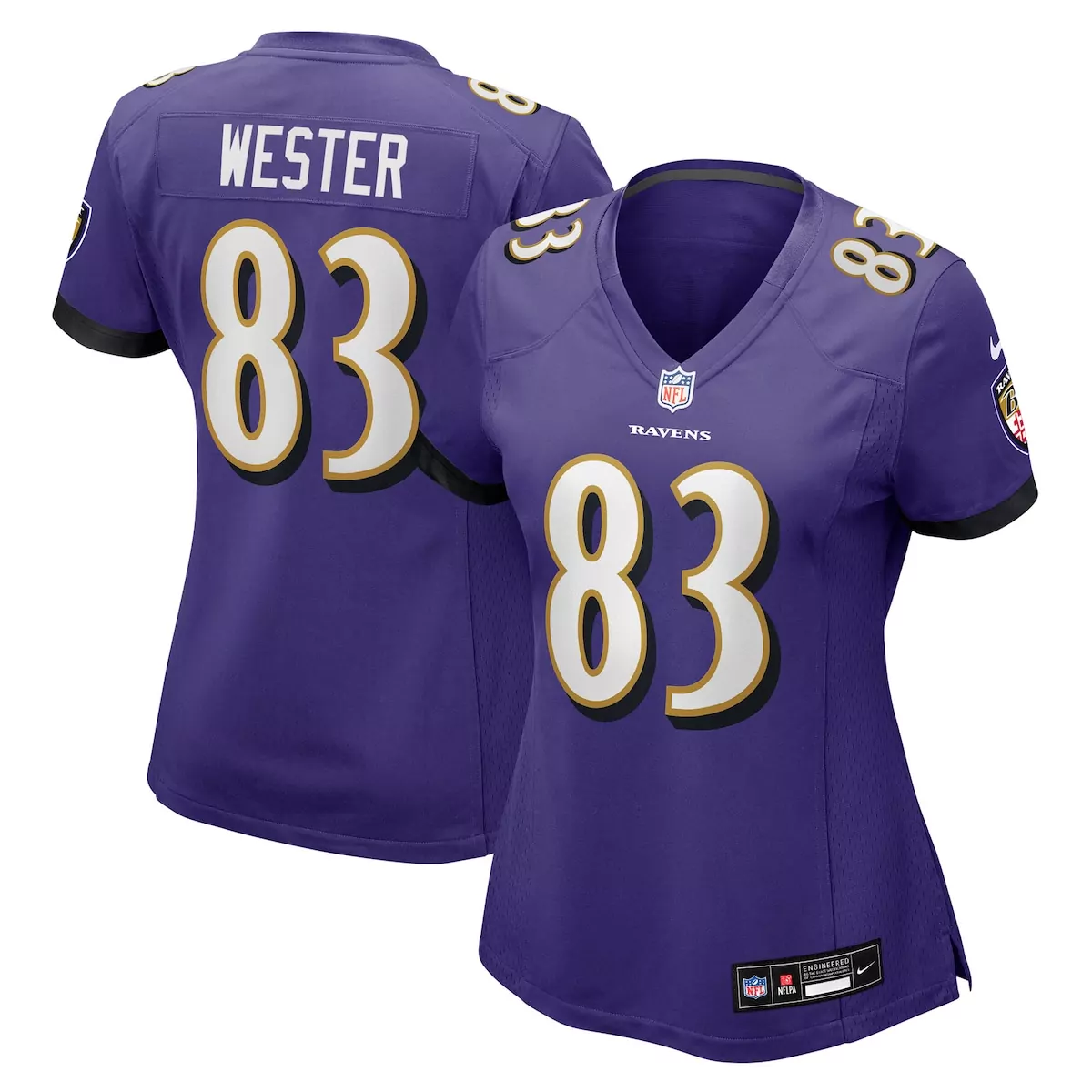 Lajohntay Wester Baltimore Ravens Purple Team Game Jersey | Game Day Fan Gear | For Men, Women & Youth