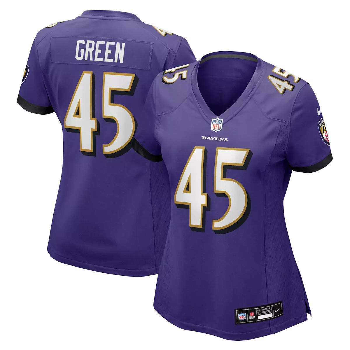 Mike Green Baltimore Ravens Purple Team Game Jersey | Stylish Fan Gear for All | For Men, Women & Youth