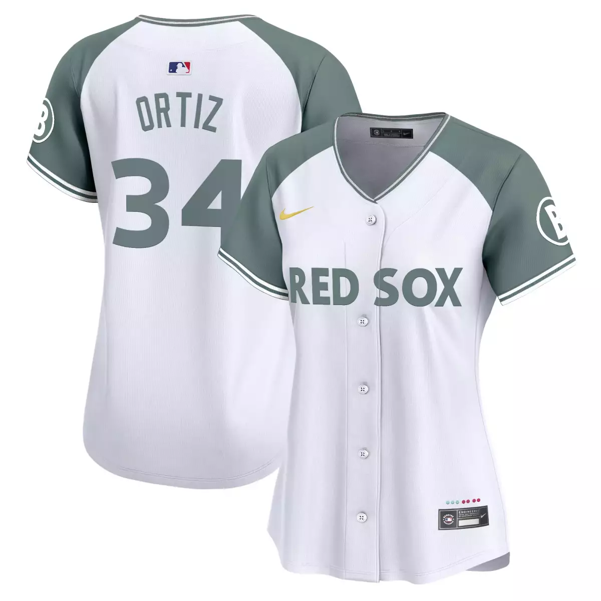 Ortiz Boston Red Sox 2025 City Connect White Jersey | Stitched Vapor Premier Limited Edition | Fan Gear for Men, Women & Youth