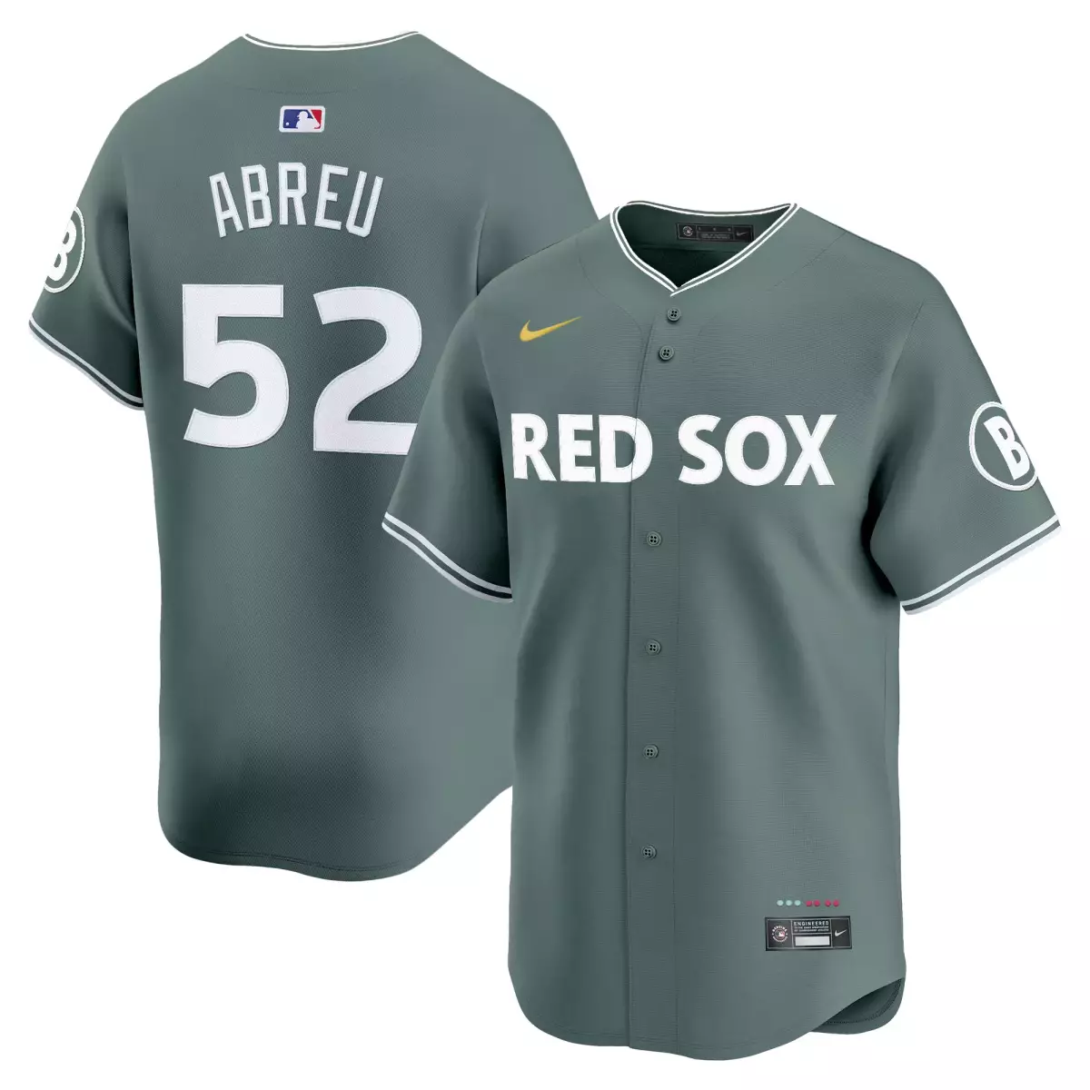 Abreu Boston Red Sox 2025 City Connect Jersey | Green | Limited Edition Fan Gear | For Men, Women & Youth