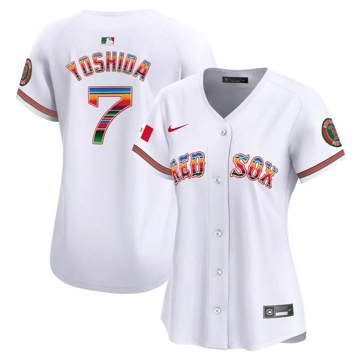 Yoshida Boston Red Sox Mexico Jersey | Vapor Premier Stitched | Limited Edition Fan Gear | For Men, Women & Youth