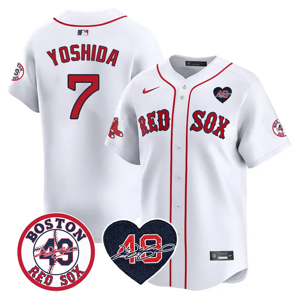Yoshida Boston Red Sox Tim Wakefield Memorial Jersey | Vapor Premier Stitched | Limited Edition Fan Gear | For Men, Women & Youth