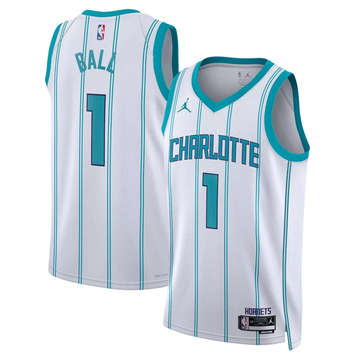 Unisex White Association Edition Jersey | LaMelo Ball | Charlotte Hornets Jordan | Fan Gear for Game Day | For Men, Women & Youth