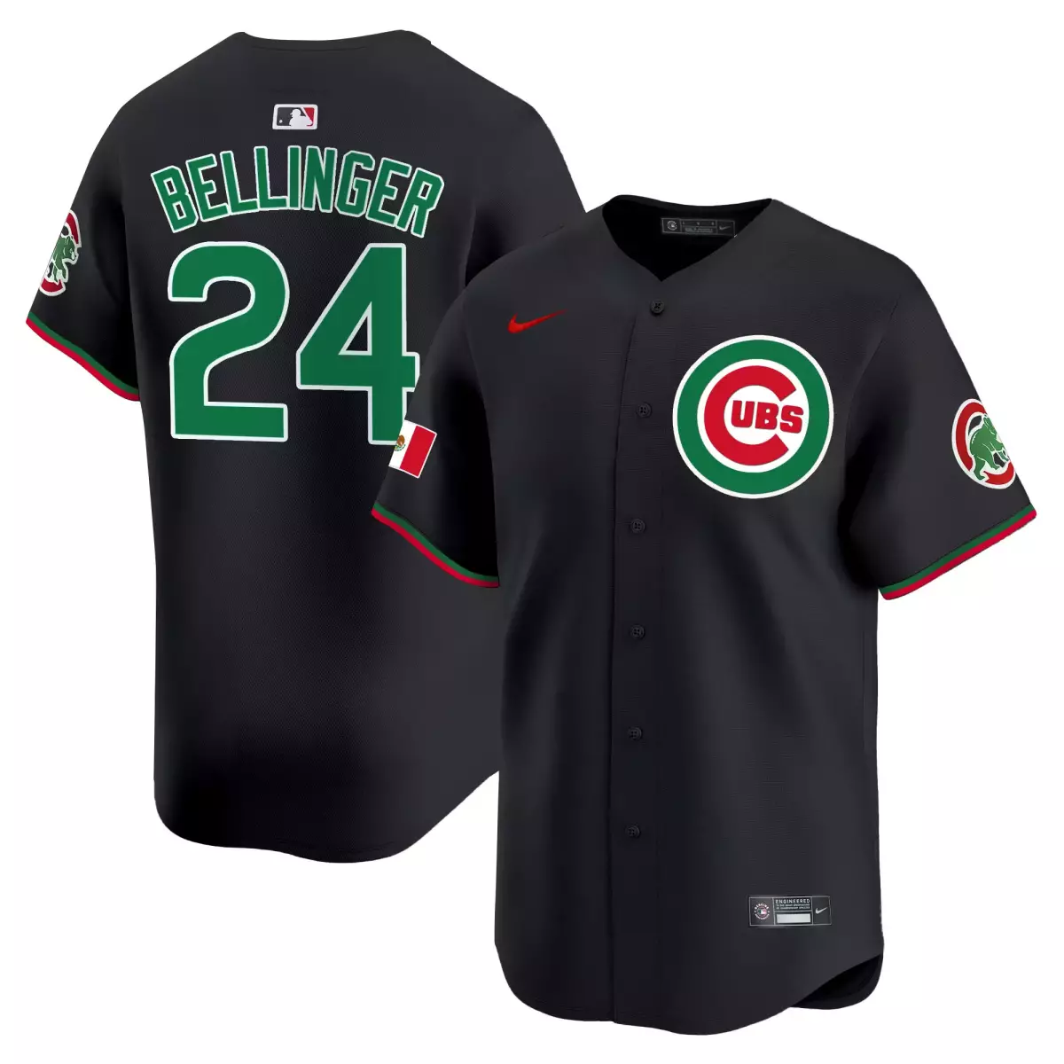 Bellinger Chicago Cubs 2024 Cream Jersey | Mexico Illinois Patch | Vapor Premier Limited | Fan Gear for Men, Women & Youth