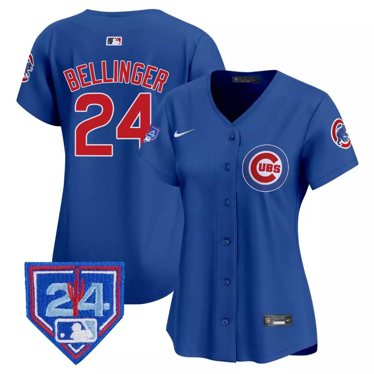 Bellinger Chicago Cubs 2024 Navy Jersey | Spring Training Patch Vapor Premier Limited Edition V2 | Fan Gear for Men, Women & Youth