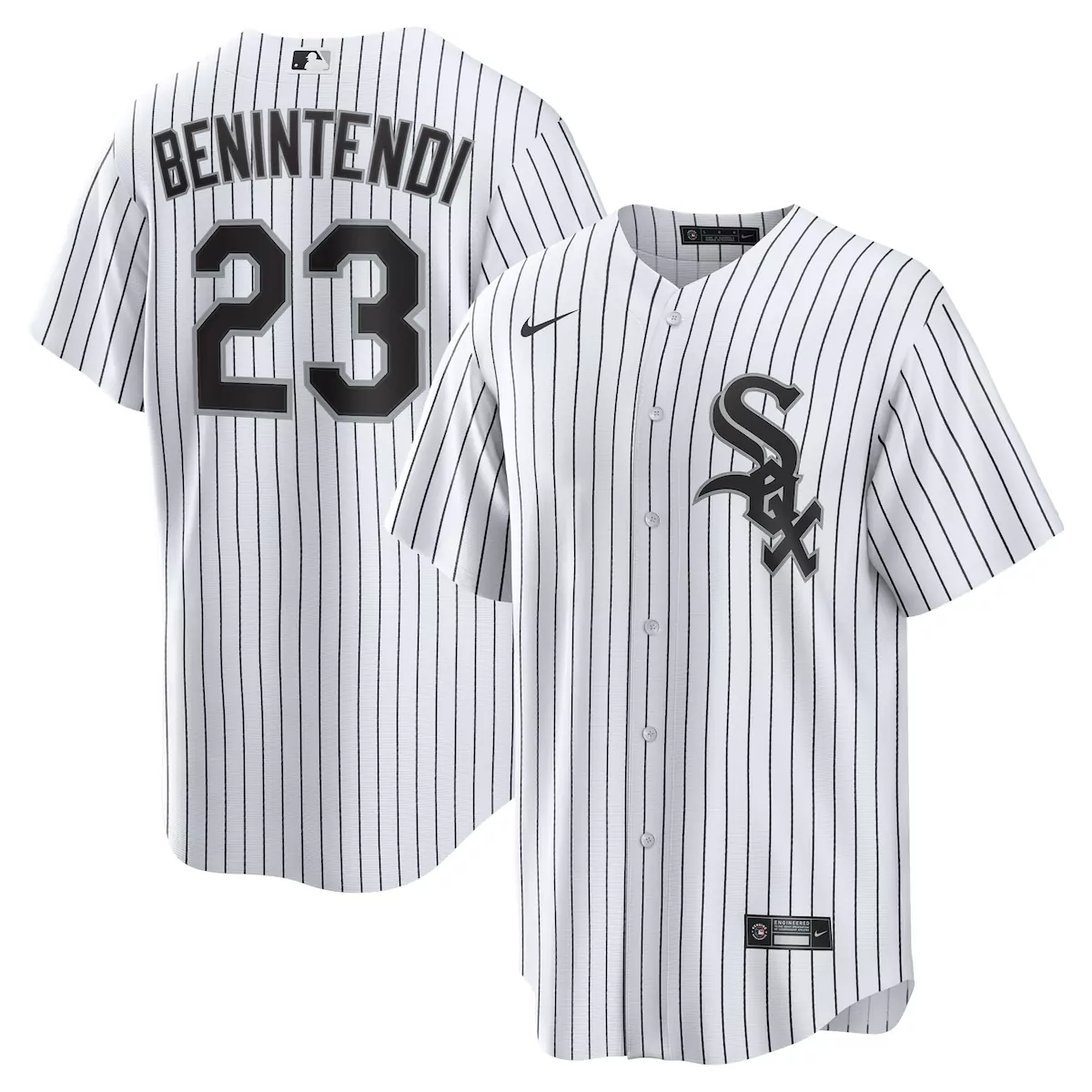 Chicago White Sox Andrew Benintendi White Black Home Official Jersey | For Men, Women & Youth
