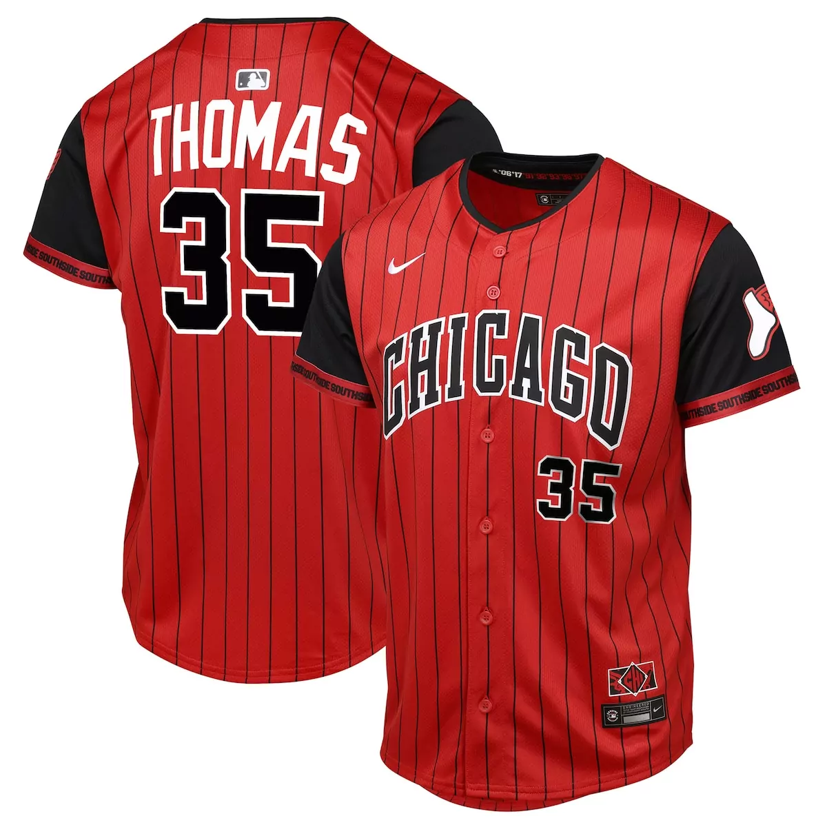 Frank Thomas Chicago White Sox Red Black 2025 City Connect Limited Player Jersey | Stylish Fan Gear | For Men, Women & Youth