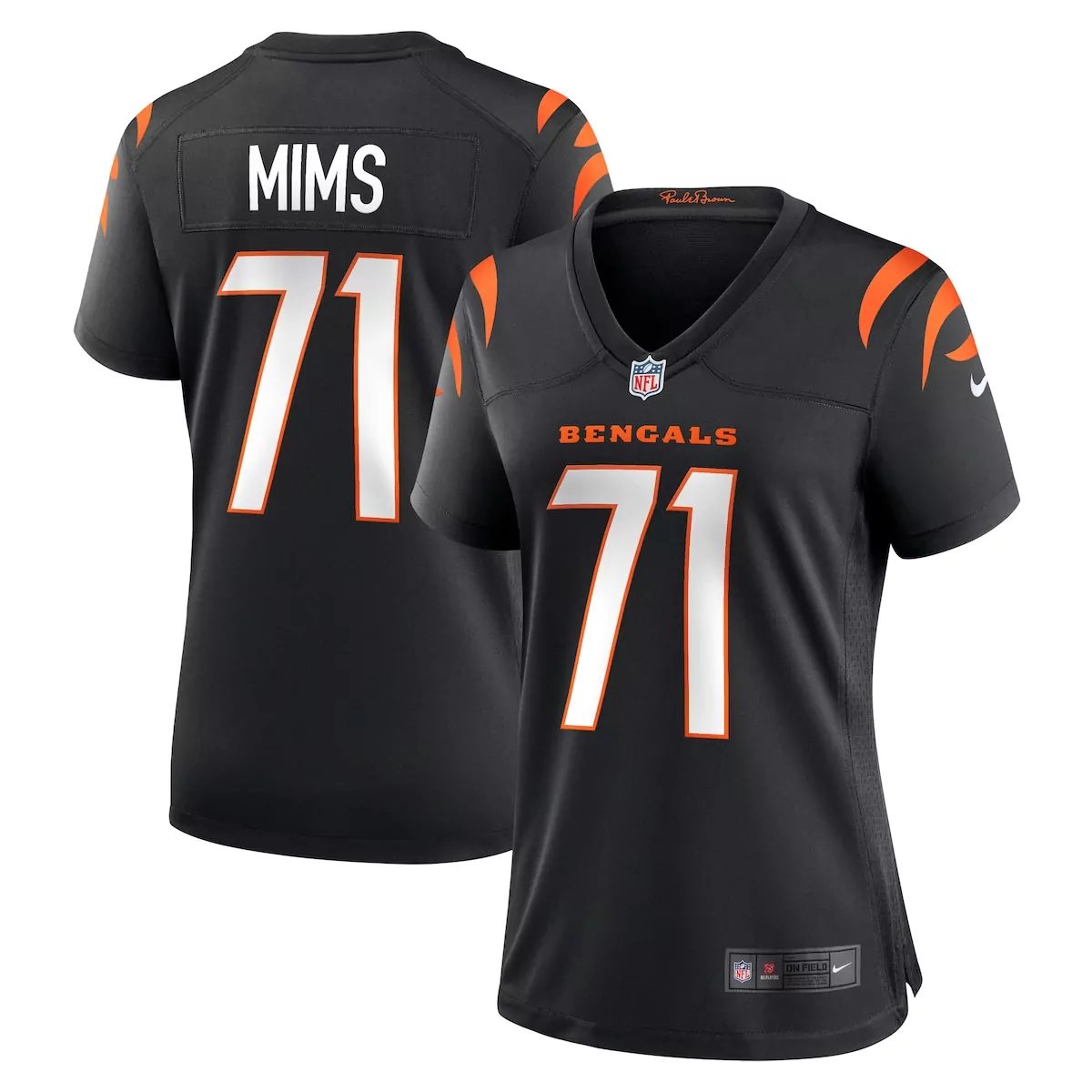 Amarius Mims Cincinnati Bengals Black Game Jersey | Youth Team Style | Perfect for Young Fans | For Men, Women & Youth