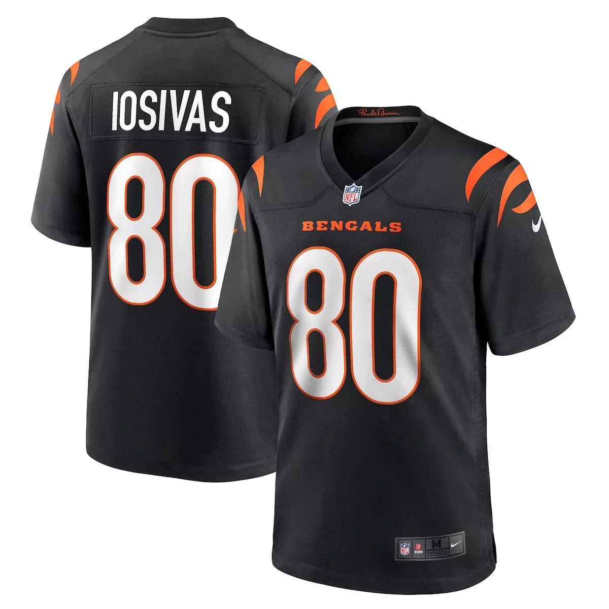 Andrei Iosivas Cincinnati Bengals Black Team Game Jersey | Youth Style | Great Fan Gear | For Men, Women & Youth