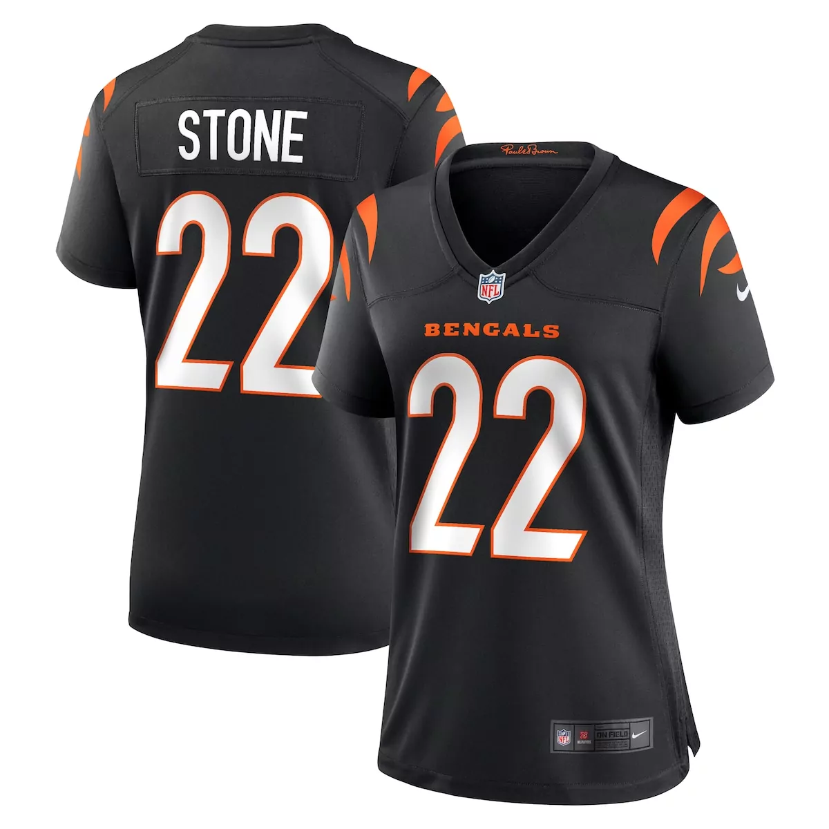 Geno Stone Cincinnati Bengals Black Game Jersey | Team Spirit Gear | Perfect for Fans | For Men, Women & Youth