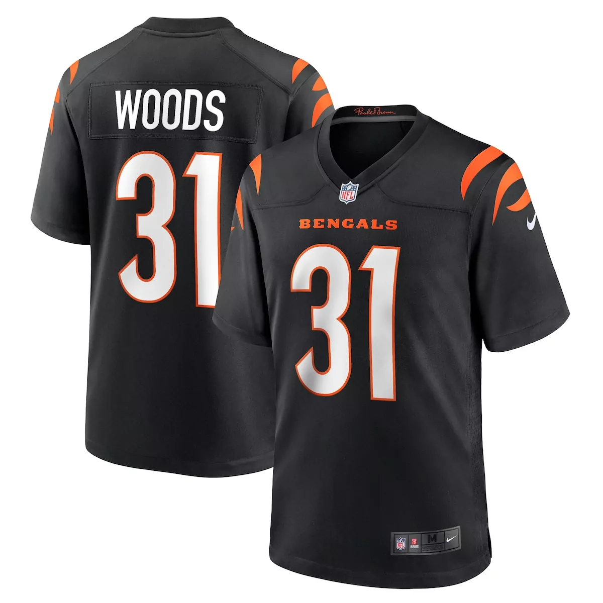 Ickey Woods Cincinnati Bengals Black Retired Player Game Jersey | Nostalgic Fan Gear | For Men, Women & Youth