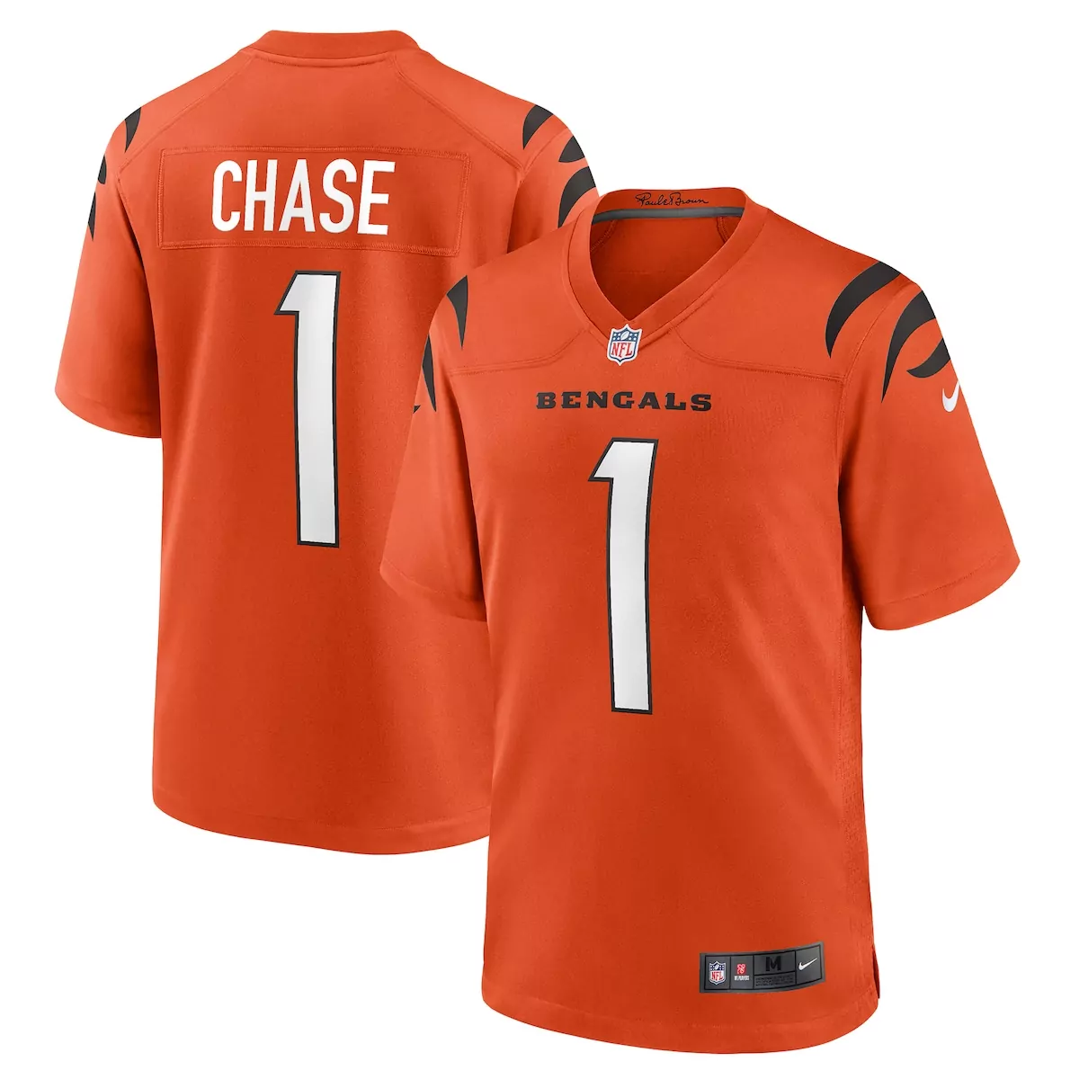 Jamarr Chase Cincinnati Bengals Orange Alternate Game Jersey | Bold Fan Gear for Every Game | For Men, Women & Youth