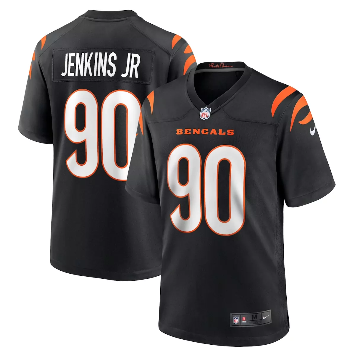 Kris Jenkins Jr. Cincinnati Bengals Black Game Jersey | Stylish Fan Gear for Game Day | For Men, Women & Youth