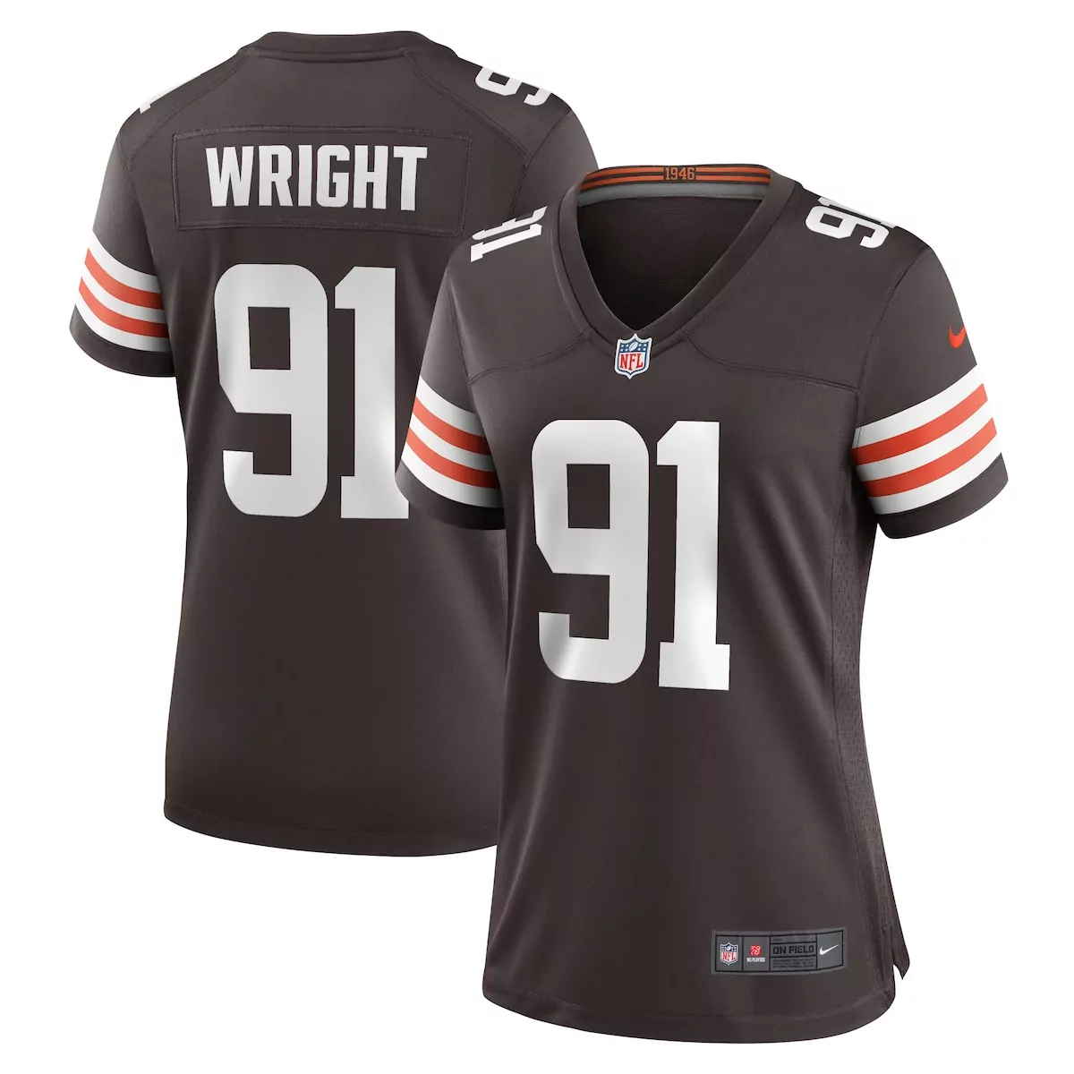 Alex Wright Cleveland Browns Team Game Jersey | Stylish Brown Fan Gear | Perfect for Men, Women & Youth
