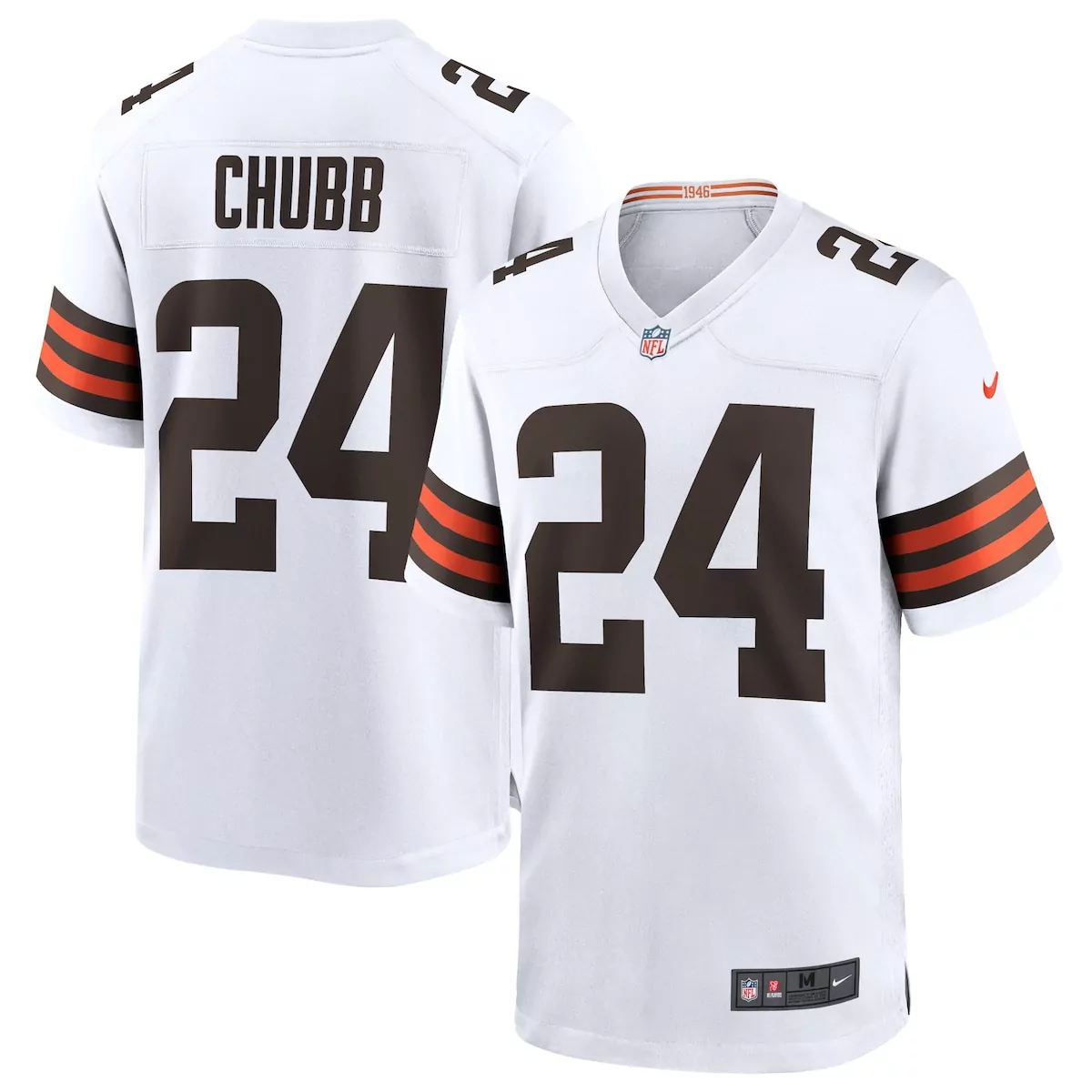Nick Chubb Cleveland Browns White Game Jersey | Classic Fan Gear | For Men, Women & Youth