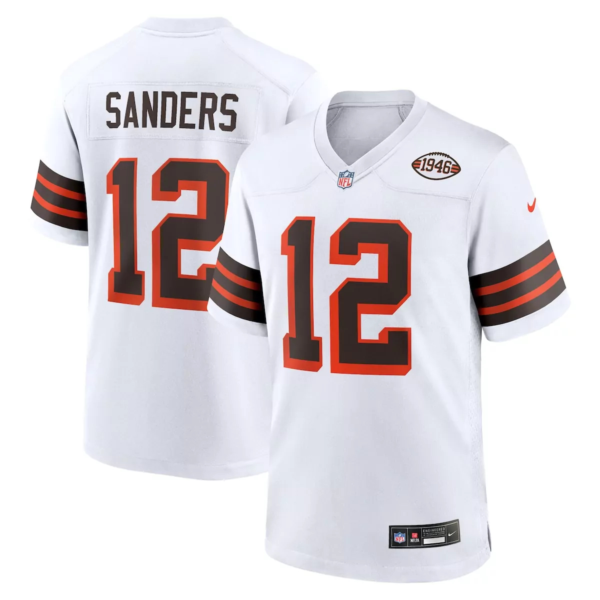 Shedeur Sanders Cleveland Browns White 2025 NFL Draft 2nd Alternate Game Jersey | For Men, Women & Youth