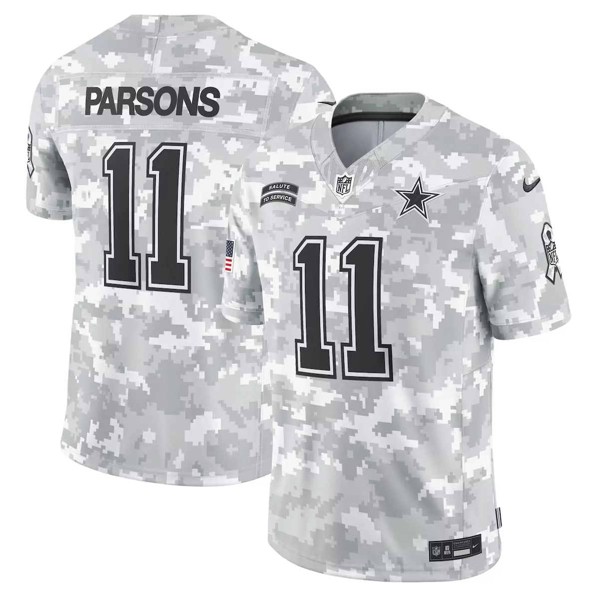 Micah Parsons Dallas Cowboys 2024 Arctic Camo Salute to Service Limited Jersey | Unique Fan Gear | For Men, Women & Youth