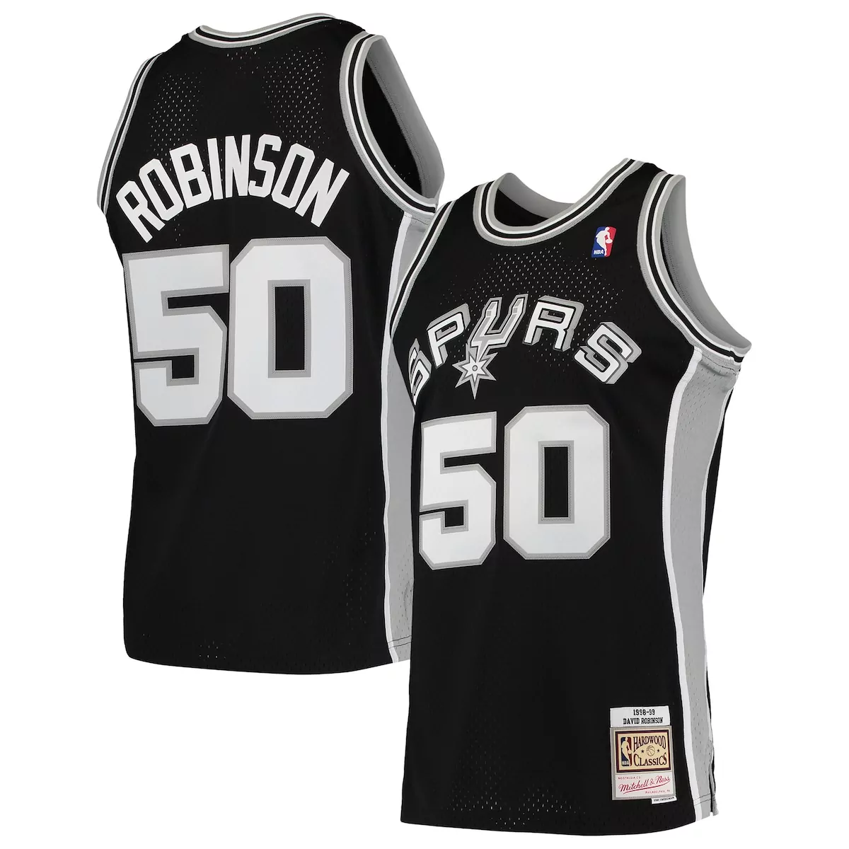 Robinson San Antonio Spurs Hardwood Classics 1998-99 Jersey | Black Edition | Fan Gear for Men, Women & Youth